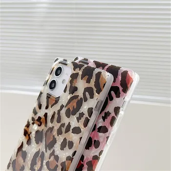 Ottwn Leopard Graudu Tālrunis Lietā Par iPhone 11 Pro 12 Pro Max X XR XS Max 7 8 Plus SE 