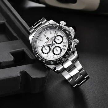 PAGANI DIZAINA Skatīties Gadījuma Modes Biznesa Kvarca Hronogrāfs Vīriešu Skatīties Gaismas Sporta Ūdensizturīgs 100M мужские часы наручные