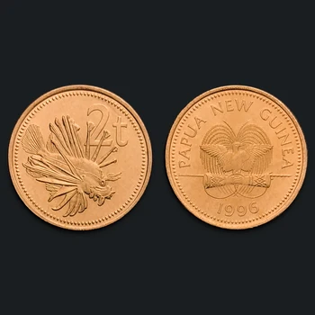 Papua-Jaungvineja 2 Rotaļu Patiesi Oriģinālu Monētu Reāla Izdošanas Kolekcijas Monētu Unc 1996