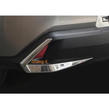 Par Lexus UX 200H 250H 260H 2019 2020 2021 Auto ABS Chrome Vāciņš Melns Atpakaļ Asti, Aizmugurējie Miglas lukturi, Lampas Rāmis Stick Daļa Panelī 2gab