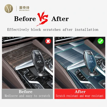 Par Mercedes Benz EQC 350 400 2020. gadam-2021Car Interjera Centra konsole Pārredzamu TPU aizsargplēvi Anti-scratch Accessorie Pielāgot