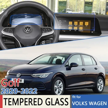 Par Volkswagen VW Golf CD1 MK8 2020 2021 2022 Auto Navigācija Auto Instrumentu Filmu Touch Full Screen Protector Rūdīts Stikls