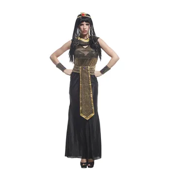 Pieaugušo Senās Ēģiptes Ēģiptes Imperatore Karaliene Kleopatra Cosplay Kostīms Sieviešu Modes Halloween Karnevāla Masku Puse Kleita