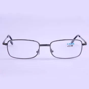Pilna Metāla Rāmis, Augstas Kvalitātes Lasīšanas Brilles Sievietēm, Vīriešiem Sveķu Presbyopic Brilles +1.0 +1.5 +2.0 +2.5 +3.0 +3.5 +4.0