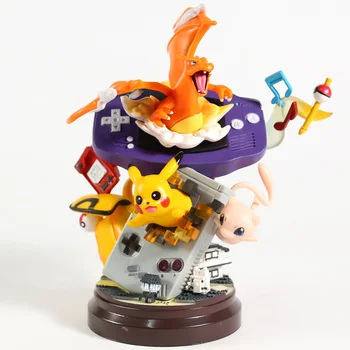 Pokemon Pikachu Charizard Mew PVC Attēls Kolekcionējamus Modelis Rotaļlietas
