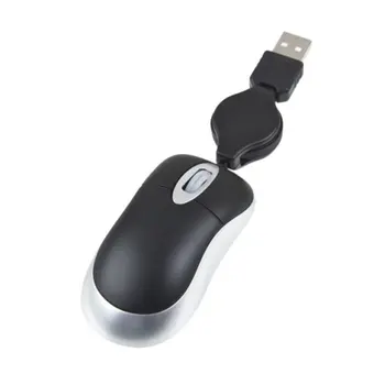 Portatīvo Datoru, Notebook USB 2.0/1.1 Peli Bagāžnieka Slim USB Optisko Ritiniet Peli, lai Portatīvo DATORU Optisko Sensoru, 800dpi