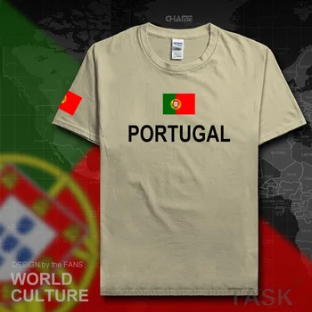 Portugāle vīriešu t krekls modes 2017 jersey portugāļu tauta komanda kokvilnas t-krekls tikšanās fitnesa apģērbu tees valsts karogu, PT