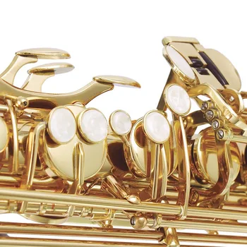 Profesionālās Bb Tenora Saksofons, Misiņa, Lakoti Zelta Bemols Sax Mūzikas Woodwind Instrumenta Gadījumā Ar Mikrofonu Aksesuāri