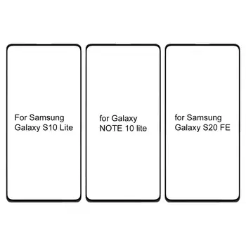 Profesionālās Tālruņa Priekšējā Touch Screen Stikla Lēcu Precīzu Nomaiņa Remonta Komplekts Samsung Galaxy NOTE 10 Lite/S10 Lite/S20 FE