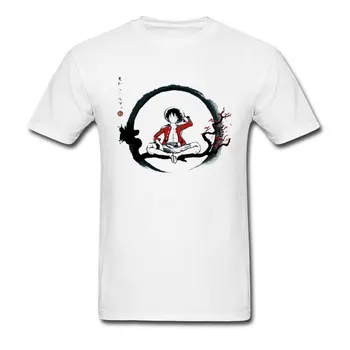 Punk Galvaskausa Logo T-krekls Luffy no Viena Gabala T Smagā Metāla t-veida Topi Japāna Zen Luffy Pirātu Karali T Krekls Jaunums Vīriešu Apģērbi XL