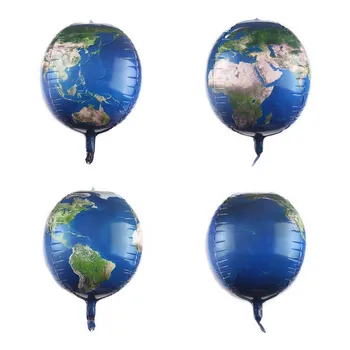 Raķešu Astronauts Zemes Formas Alumīnija Balons Baby Duša, Bērnu Dzimšanas dienas svinības Dekorēšana Folija gaisa balons, Augstas Kvalitātes Rotaļlietas