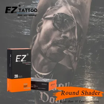 RC1203RS-1 EZ Tetovējums adatas Revolūcija kasetne Round Shader par kārtridžu sistēma iekārtas un rokturi, 20 gab /lot #12(0.35 mm )