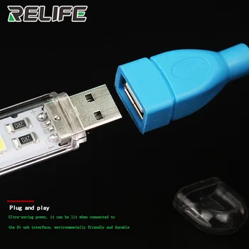 RELIFE RL-805 24 Led Mini Portatīvo USB LED Gaismas ar 360 Grādu Rotācijas Lampas DATORU, Notebook Tālrunis Labošanas Rīks
