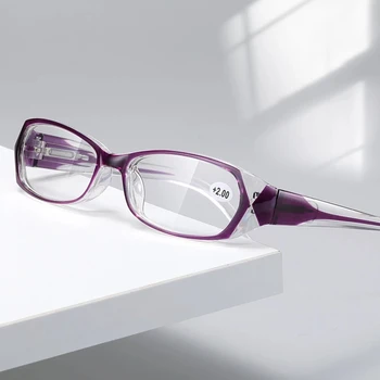 Retro Anti Zilā Lasīšanas Brilles Modes Dāmas Vecuma Tālredzība Brilles Sievietēm Datoru Recepšu Brilles