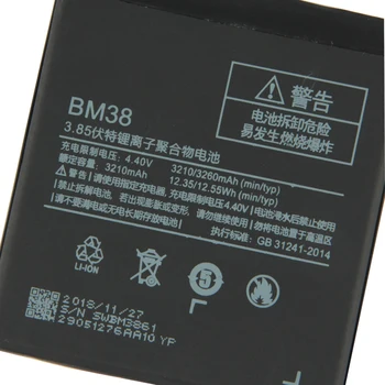 Rezerves Akumulators BM38 Par Xiaomi Mi 4S M4s Jauns, Autentisks, Tālruņa Akumulatora 3260mAh Ar Remonta Instrumenti