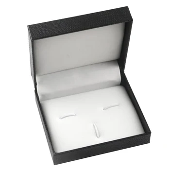 Rotaslietas kastes aproču pogas vai cufflink saspraudes uzstādītu Glabāšanas Luksusa PU Āda Cufflink Plastmasas korpuss Rūtiņu, aproču pogas Klipu
