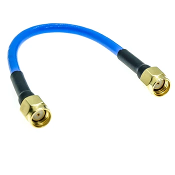 RPSMA vīriešu RP SMA male plug connector RG405 RG-405 Daļēji Elastīga Koaksiālais Kabelis 0.086