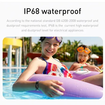 RUNNERFIT S90 Bērnu Smart Aproce Skatīties IP68 Ūdensnecaurlaidīga Modinātājs Miega Uzraudzības Fitnesa Tracker priekš Bērniem, Meiteņu, Zēniem,