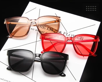 Saulesbrilles dāmām modes retro saulesbrilles pārredzamu tendence brilles Eiropā un Amerikas savienotajās Valstīs pārsprāgt brilles UV400