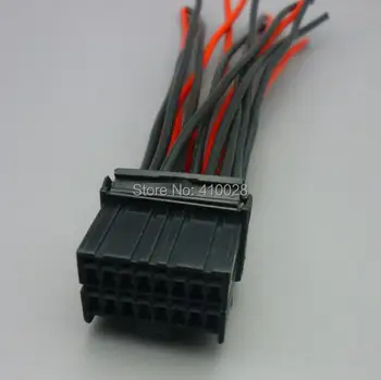 Shhworldsea 16 Pin izolētām savienotājs ar melnas plastmasas ar termināļa 174046-2, DJ7161Y-1.2-21 16P auto savienotājs