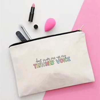Sieviešu Definīcija Skolotāju Iespiesti Make up soma, Modes Sievietēm Kosmētika Organizators Soma Ceļojumu Krāsains Uzglabāšanas Soma Dāmu Soma