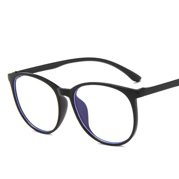 Sieviešu Lielgabarīta Apaļā Zilā Gaisma Pretbloķēšanas Brilles Sieviešu Tranaparent Brilles Rāmi, Dekoratīvie Stikli Oculos Acetato Feminino