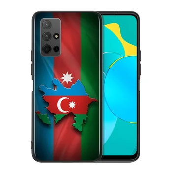 Silikona Vāciņš Azerbaidžānas karogs Par Godu 9 9X Lite 9S 9.A 9.C 8 8A Ministru 8X MAX 20 30 7.A 7.C Pro Plus Telefonu Gadījumā