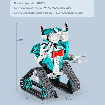 Smart Bluetooth APP Plānošanas Tālvadības Robots Var Pārveidot DIY Celtniecības Bloku Montāža Modeli, Bērnu Rotaļu Dāvanu