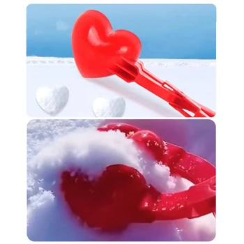 Sniega Pelējuma Sniedziņš Maker Klips, Sniega Smilšu Pelējuma Rīku, Rotaļlietas Bērniem, Bērnu Āra Ziemas Drošību Karikatūra Pīļu Fun Sporta