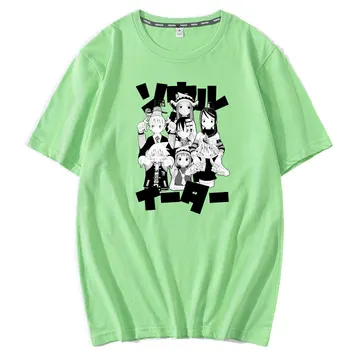 Soul Eater anime Vīriešu T-Krekls Harajuku Jaunu Modes Tshirt Vasarā Forši, Smieklīgi Izdrukāt Vīrieši Sievietes Streetwear Īsām Piedurknēm t-veida Topi
