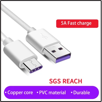 Sovawin 5.A USB Kabeļa Tips C Supercharge par Huawei P20 P20Pro USB Kabeli, Ātra Uzlāde 1m 2m Samsung S9 S9 Note8 par MEIZU