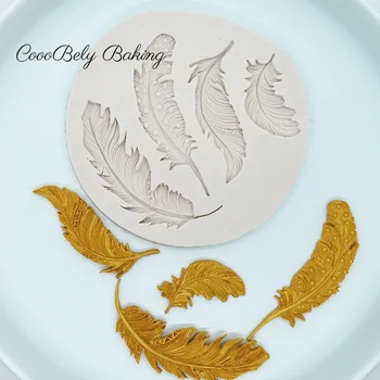 Spalvu Spārni Epoksīda Sveķus, Silikonu Kūka Pelējuma DIY Pomādes Mīklas Kūciņu Desertu Dekorēšanai Virtuves piederumi Cepšanas Piederumi