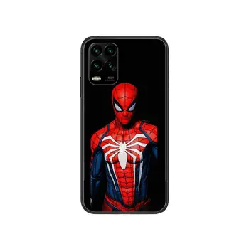 Spider-Man Phone Gadījumā XiaoMi Redmi 11lite ultra 9 8.A 7.A 6 Pro T 5G K40 Anime Melnu Vāciņu, Silikona Atpakaļ Pret