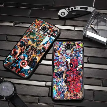 Spiderman captain america Samsung Galaxy J2 J3 J4 Core J5 J6 J7 J8 Prime duo Plus 2018 2017 2016 Soft Black Tālruņa Vāciņu