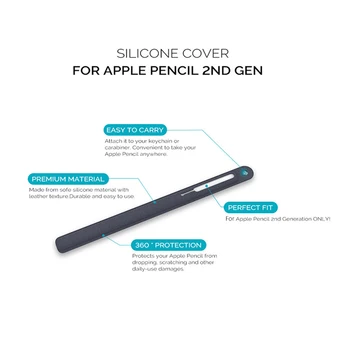 Stylus Touch Pen Aizsargājošu Uzmavu Apple Zīmuli Gen 2 Uzglabāšanas Gadījumā Ērtu Planšetdatoru Touch Stylus Zīmuli Aizsargs
