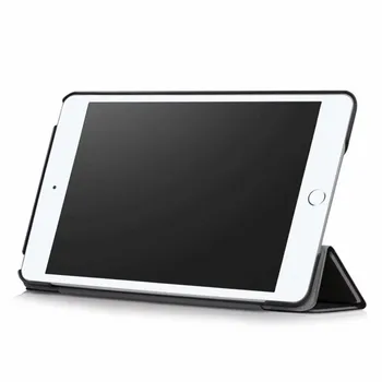 Tablete Lietā Par iPad Mini 5 2019 PU Ādas Aizsardzības Stāvēt Smart Miega Magnētu seguma Jauno iPad Mini 5 Mini5 Ādas