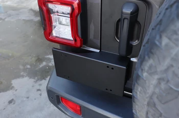 Tailgate Durvis Grab Rokturis Licences Plāksnes Turētājs Turētājs Jeep Wrangler JL 2018 2019 2/4 Durvju Auto Eksterjera Papildaprīkojums Metāla