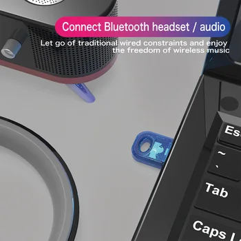 Taisnība 5.0 Bluetooth Adapteri Usb Bluetooth Raidītāju Pc Datoru Receptoru Klēpjdatoru Austiņas Audio Printeri Datu Dongle Uztvērēju