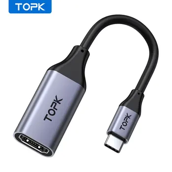 TOPK LH-11 USB C Tipa HDMI Kabeli MacBook Pro Smart Klēpjdatoru, TV Xbox Viens MacBook Air Paplašinātāju Vadu Mini Ātra Kabelis