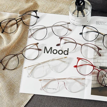 TR90 (Unisex), Cieta Sakausējuma Sieviešu, Recepšu Brilles Modes Dizainere Metāla Aplis Brilles Tuvredzība Brilles Rāmi, Briļļu Rāmji