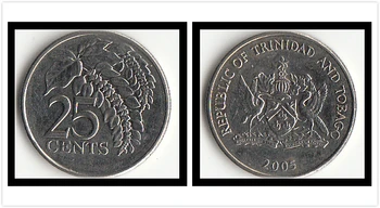 Trinidāda un Tobāgo Centiem Amerikas Monētu Sākotnējā Retas Monētas, Jubilejas Izdevums Reāla