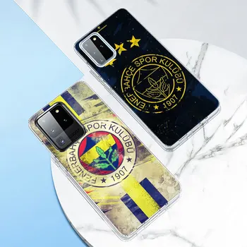 Turcijas Fenerbahce Futbola Soft Phone Case for Samsung Galaxy Note 20 Ultra 10 9 S20 FE S10 Lite S10E S8 S9 Plus Silikona Vāciņu