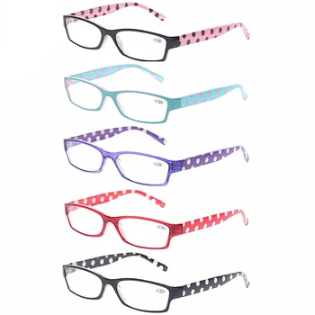 Turezing Lasīšanas Brilles Pavasara Viru Vienkāršība Modes Drukāt Zieds Rāmis Vīriešu, Sieviešu HD Lasītājs Recepšu Brilles 0~600