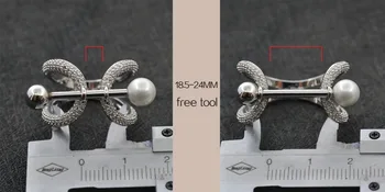 Tīra vara multi-function zircon gredzenu formas pērles sliežu ķēdes.sprādzes šalles, rotaslietas noslēgta šalle gredzenu lakatu, sprādzes