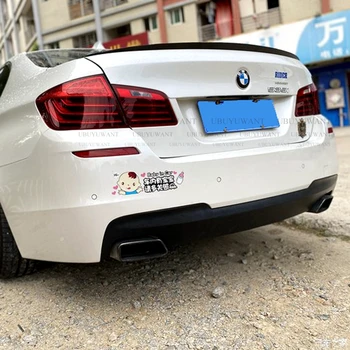 UBUYUWANT BMW F10 F18 2011-2017 Spoilers Augstas Kvalitātes ABS Automašīnas Aizmugurējo Lūpu Ārējie BMW M5 520i 525i 528i 535i Aizmugures Bagāžnieka Spoilers