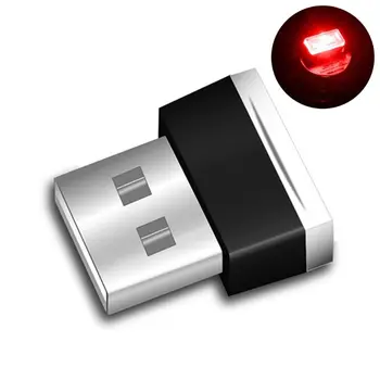 Universālā Automobiļa Interjers Apdare, LED Nakts Gaisma USB Interfeiss, Plug-in