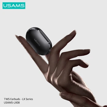 USAMS LX08 TWS Austiņas 5.0 Bezvadu Bluetooth Austiņas HD Zvanu Austiņas Mikrofons Trokšņa Slāpēšanas Mini Earbuds Visiem Tālruni