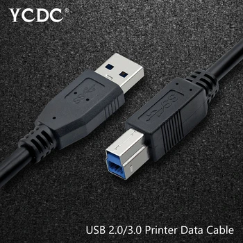 USB 2.0 Vīrietis USB B Vīriešu Kabeļu Vadu Datu USB-B Printeris, Skeneris Cietā Diska kabeli HP Brother Epson Dell 1m 1.8 m 3m 5m 10m