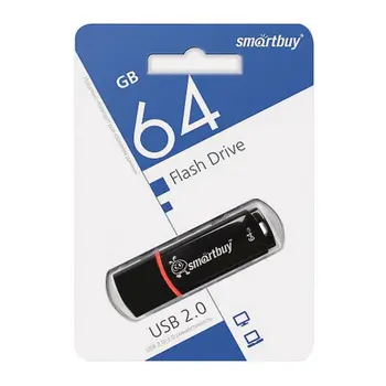 USB flash drive SmartBuy Vainagu 64GB USB 2.0, datu glabāšana, 64GB, flash atmiņas