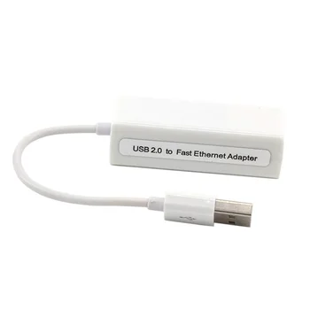 USB savienojumu Ar Ethernet Adapter,USB 2.0, Lai RJ45 Tīkla Karte Lan Adapteris 10/100Mbps Tablet / PC / Laptop